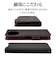 ラスタバナナ　AQUOS sense10 薄型手帳サイドマグネットケース ブラック×レッド 9244AS10BSMBKR