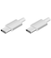 オズマ　PowerDelivery(PD)対応【USB-IF正規認証品】Type-C⇔Type-C通信･充電USBケーブル USB2.0 3A/60W対応 2.0m ホワイト CD3CS200W
