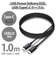 エレコム　タイプC ケーブル USB Type-C to Type-C 1m PD 60W 急速充電 断線しにくい スリム耐久ケーブル ブラック MPAXCCPS10PNBK