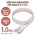 エレコム　タイプC ケーブル USB Type-C to Type-C 1m PD 60W 急速充電 断線しにくい スリム耐久ケーブル ピンク MPAXCCPS10PNPN