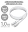 エレコム　タイプC ケーブル USB Type-C to Type-C 1m PD 60W 急速充電 断線しにくい スリム耐久ケーブル シルバー MPAXCCPS10PNSV