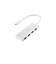 エレコム　USB Type-C ハブ USB2.0 USB-A ×4 バスパワー コンパクト 薄型 ケーブル長15cm ホワイト U2HCH040XWH