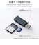 エレコム　USB-A カードリーダー 2in1 SD / microSD 高速転送 USB3.2 Gen1 軽量 コンパクト Windows Mac 対応 ブラック MR3D20BK