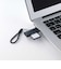 エレコム　USB-A カードリーダー 2in1 SD / microSD 高速転送 USB3.2 Gen1 軽量 コンパクト Windows Mac 対応 ブラック MR3D20BK