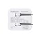 エレコム　充電器 USB Type-C 20W PD対応 2ポート USB-C USB-A コンセント iPhone iPad Android 各種対応 PSE適合 折りたたみ式プラグ ホワイト MPAAC12020XWH