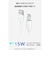 エレコム　マグネット 充電ケーブル USB-C USB-A 15W 着脱式コネクタ ブレーカー内蔵 1m ホワイト MPAACMA10WH