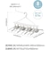 CBジャパン　THE HANGERS ワンタッチ8連ハンガー WH×GY 0 HANGERSﾜﾝﾀｯﾁ8ﾚﾝ