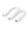 PGA　USB-C充電ポート付 3.5mm to USB-C イヤホン変換アダプタ Premium Style ホワイト PG35CCHG02WH