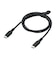 ビックアイデア　USB-C ⇔ USB-Cケーブル ［充電 / 転送 / 1.0m / PD100W / 480Mbps］ (SIAA認証) ［USB-C ⇔ USB-C］ ブラック BITUC100S1CC100K
