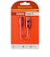 HASHTAG　イヤホン端子 変換アダプター 3.5mmジャック - USB TypeC端子（12cm）レッド HTAAOCH2RD