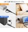 サンワサプライ　USB2.0Type-Cケーブル(CtoA変換アダプタ付き・PD60W・ブラック) KUCCP60ACC10BK