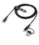 サンワサプライ　USB2.0Type-Cケーブル(CtoA変換アダプタ付き・PD60W・ブラック) KUCCP60ACC10BK