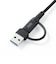 サンワサプライ　USB2.0Type-Cケーブル(CtoA変換アダプタ付き・PD60W・ブラック) KUCCP60ACC10BK