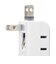 ビックアイデア　USB付き電源タップ直挿し2個口2ポート ［直挿し / 2個口 / スイッチ無 / 2ポート］ ホワイト BIMUT202A1W