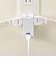 ビックアイデア　USB付き電源タップ直挿し2個口2ポート ［直挿し / 2個口 / スイッチ無 / 2ポート］ ホワイト BIMUT202A1W