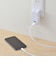 ビックアイデア　USB付き電源タップ直挿し2個口2ポート ［直挿し / 2個口 / スイッチ無 / 2ポート］ ホワイト BIMUT202A1W