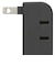 ビックアイデア　USB付き電源タップ直挿し2個口2ポート ［直挿し / 2個口 / スイッチ無 / 2ポート］ ブラック BIMUT202A1K