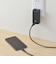 ビックアイデア　USB付き電源タップ直挿し2個口2ポート ［直挿し / 2個口 / スイッチ無 / 2ポート］ ブラック BIMUT202A1K