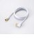 ORIGINALBASIC　4K8K対応 テレビ用アンテナケーブル 1m ホワイト L型プラグ-F型接栓 OBTCFL2C10WH