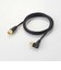 ORIGINALBASIC　4K8K対応 テレビ用アンテナケーブル 1m ブラック L型プラグ-ストレートプラグ OBTCSL2C10BK