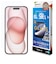 ラスタバナナ　iPhone15 6.1インチ ガラスフィルム 簡単貼り付けガラス ブルーライトカット 高光沢 GST3908IP361