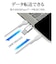 ラスタバナナ　USBC ⇔ USBC＋USBAケーブル ［充電 /転送 /2m］ チャコールグレー  R20CACCA3A01CGRY