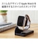 エレコム　Apple Watch アップルウォッチ 充電器スタンド 縦置き Series 7654321/SE 全機種対応 スリム ブラック AWDSCHPBK