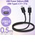 エレコム　USB2.0ケーブル USB Type-C to Type-C 0.5m PD 60W 急速充電 転送 ブラック MPAXCC05PNBK