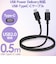 エレコム　USB2.0ケーブル USB Type-C to Type-C 0.5m PD 60W 急速充電 転送 ブラック MPAXCC05PNBK