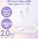 エレコム　USB2.0ケーブル USB Type-C to Type-C 2m PD 60W 急速充電 転送 ホワイト MPAXCC20PNWH
