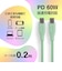 アローン　60W対応シリコンケーブルTypeCtoC0.2m クリーム ALLONE ALG60WSCCC02CR
