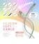 アローン　60W対応シリコンケーブルTypeCtoC0.2m クリーム ALLONE ALG60WSCCC02CR