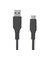 ORIGINALBASIC　USB-Ato Type-Cケーブル 0.5m シリコーン素材 やわらかい 抗菌仕様 SIAA認証 ブラック OBUCS2AC050K