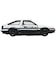 タカラトミー　トミカプレミアム unlimited 01 頭文字D AE86 トレノ(藤原拓海) 01ｲﾆｼｬﾙDAE86ﾄﾚﾉ