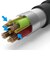 OWLTECH　断線に強い 超タフUSB TypeC to microUSBケーブル ブラック ［1m］ OWLCBCM10BK