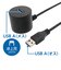 ナカバヤシ　ミヨシ USB3.0延長ケーブル 卓上タイプ 1.5m ブラック USBEXT3015BK