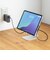 サンワサプライ　USB2.0 Type-Cアダプタ(540度回転・240W・ブラック) ADUSB34CCFBK