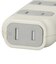 ビックアイデア　電源タップ3個口2m ［2.0m / 3個口 / スイッチ無］ ホワイト BIMT321W