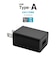 ラスタバナナ　AC充電器 USB Aポート 1A BK ブラック RACA1A03BK