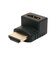 ナカバヤシ　HDMI L型変換アダプタ [HDMI A メス ⇔ HDMI A メス] HDAALC
