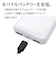 ラスタバナナ　モバイルバッテリー 5000mAh 付属ケーブル長： 30cm ブラック RLI050C2A01BK