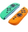 サイバーガジェット　Switch2Joy-Con2用シリコンカバー エメラルド＆オレンジSWJC2ｼﾘｺﾝｶﾊﾞｰEO