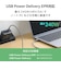 エレコム　240W PD EPR USB Type-C ケーブル 0.5m やわらかシリコン eMarker 480Mbps グレーMPACCPESS05GY