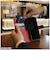 レイアウト　AQUOS R11 / 手帳型レザーケース シンプル マグネット / ブラック/レッドRTAQ26H1ELC1BR