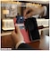 レイアウト　AQUOS R11 / 手帳型レザーケース シンプル マグネット / ブラック/レッドRTAQ26H1ELC1BR