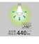 ビックアイデア　LED電球 E17 一般電球形 40W相当 昼白色 1個 広配光タイプ 【安心5年保証】LDA4NGE17SK40XBIT