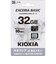 KIOXIA　microSDHCカード EXCERIA BASIC (Class10/32GB)KMUBA032G