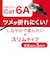 ビックアイデア　LANケーブル Cat6A スリム 3m ［3m / カテゴリー6A / スリム］ ブラックBIMLC6A1SLM300K