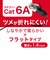 ビックアイデア　LANケーブル Cat6A フラット 15m ［15m / カテゴリー6A / フラット］ ブラックBIMLC6A1FL1500K