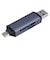 ナカバヤシ　USB3.2Gen1 TypeC＆Aアルミカードリーダー・ライター ［USB3.1 /スマホ・タブレット対応］CRWDC3SD92GY